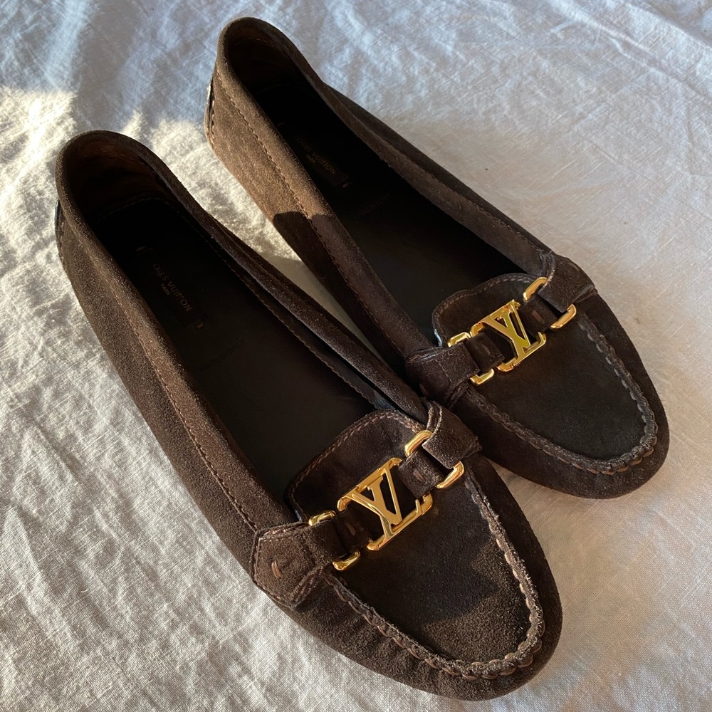 Louis Vuitton Suede Leather Oxford Loafer